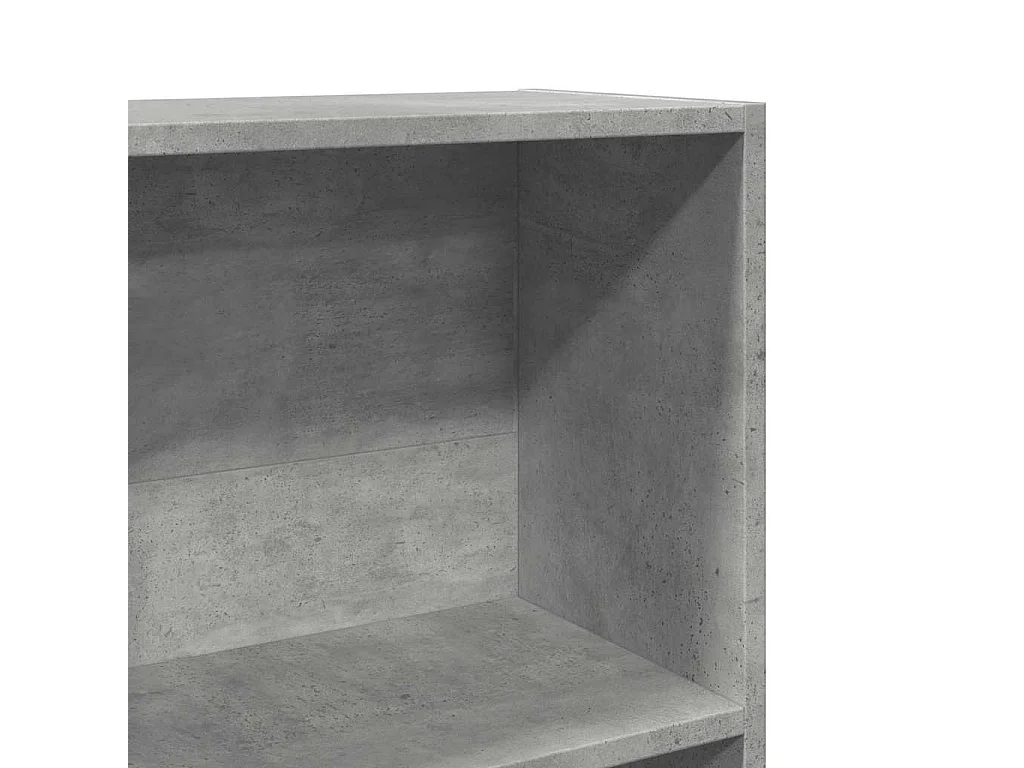 Bibliothèque gris béton 40x24x176 cm bois d'ingénierie
