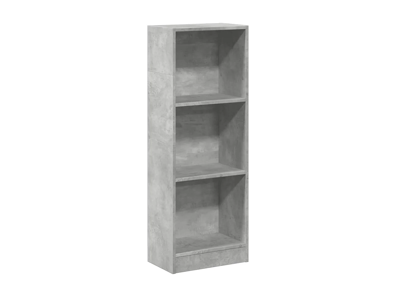 Bibliothèque gris béton 40x24x109 cm bois d'ingénierie