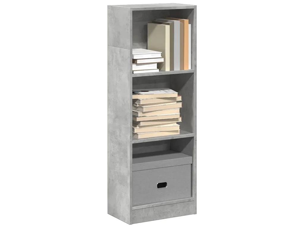 Libreria Grigio Cemento 40x24x109 cm in Truciolato