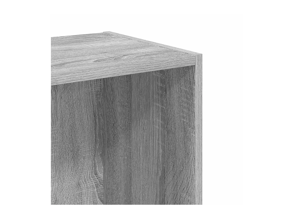 Bücherregal Grau Sonoma 40x30x77 cm Holzwerkstoff