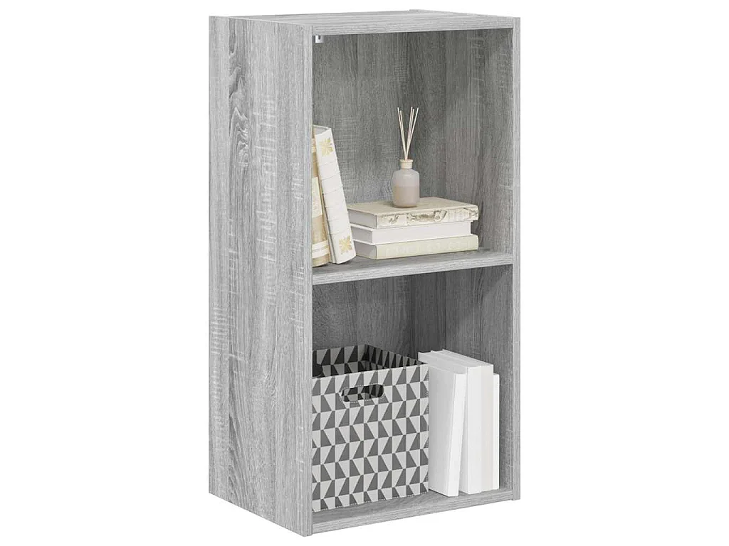 Libreria Grigio Sonoma 40x30x77 cm in Legno Multistrato
