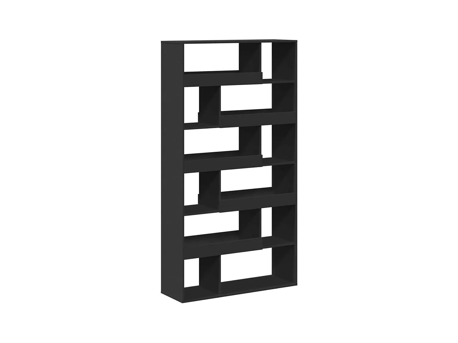 Bibliothèque noir 100x33x187,5 cm bois d'ingénierie