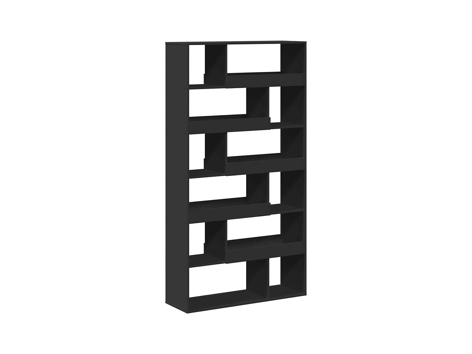 Bücherregal Schwarz 100x33x187,5 cm Holzwerkstoff