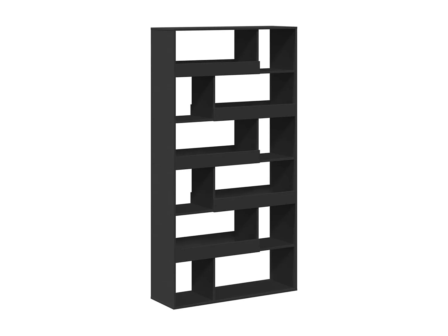 Divisorio Stanza Nero 100x33x187,5 cm in Truciolato