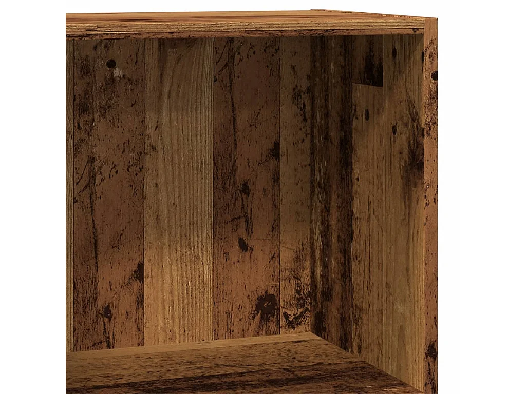 Bibliothèque vieux bois 60x30x77 cm bois d'ingénierie