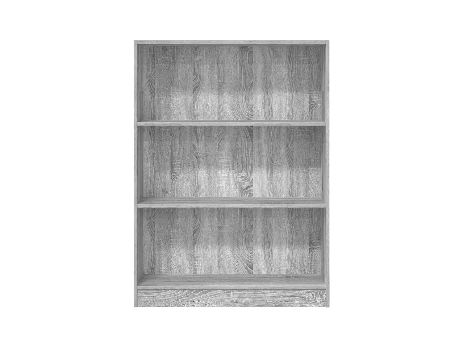 Libreria Grigio Sonoma 80x24x109 cm in Legno Multistrato