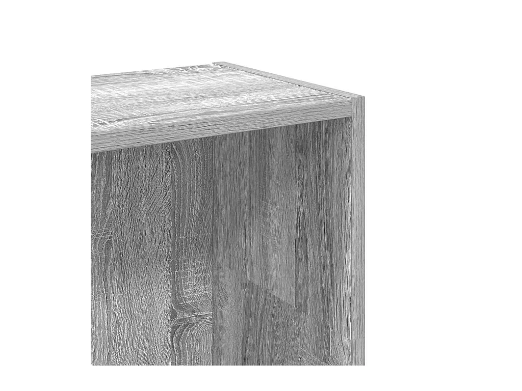 Libreria Grigio Sonoma 80x24x109 cm in Legno Multistrato