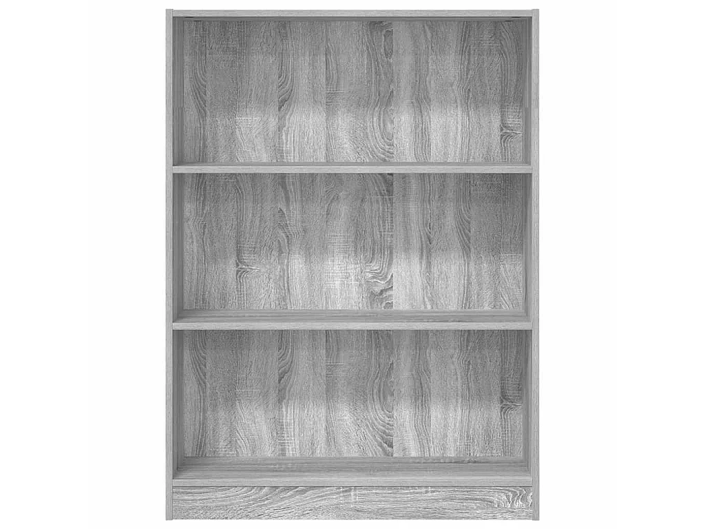 Bibliothèque sonoma gris 80x24x109 cm bois d'ingénierie