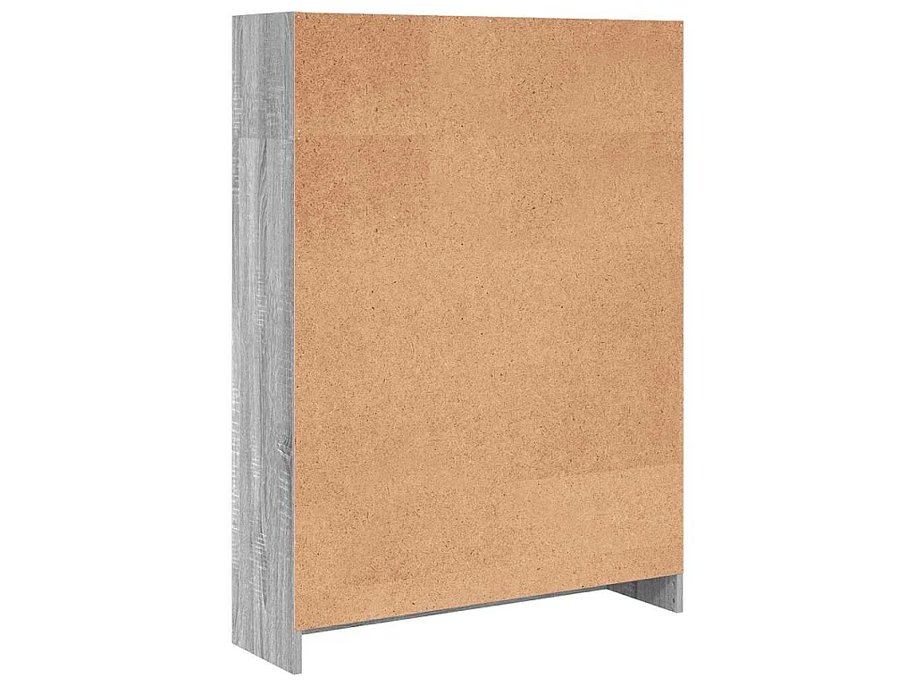 Bibliothèque sonoma gris 80x24x109 cm bois d'ingénierie