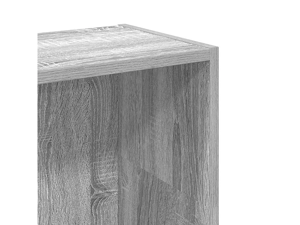 Bibliothèque sonoma gris 80x24x109 cm bois d'ingénierie