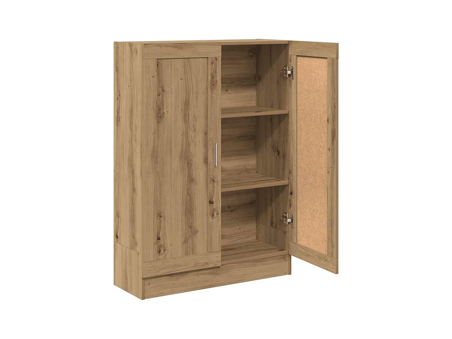 Boekenkast 82,5x30,5x115 cm bewerkt hout artisanaal eikenkleur