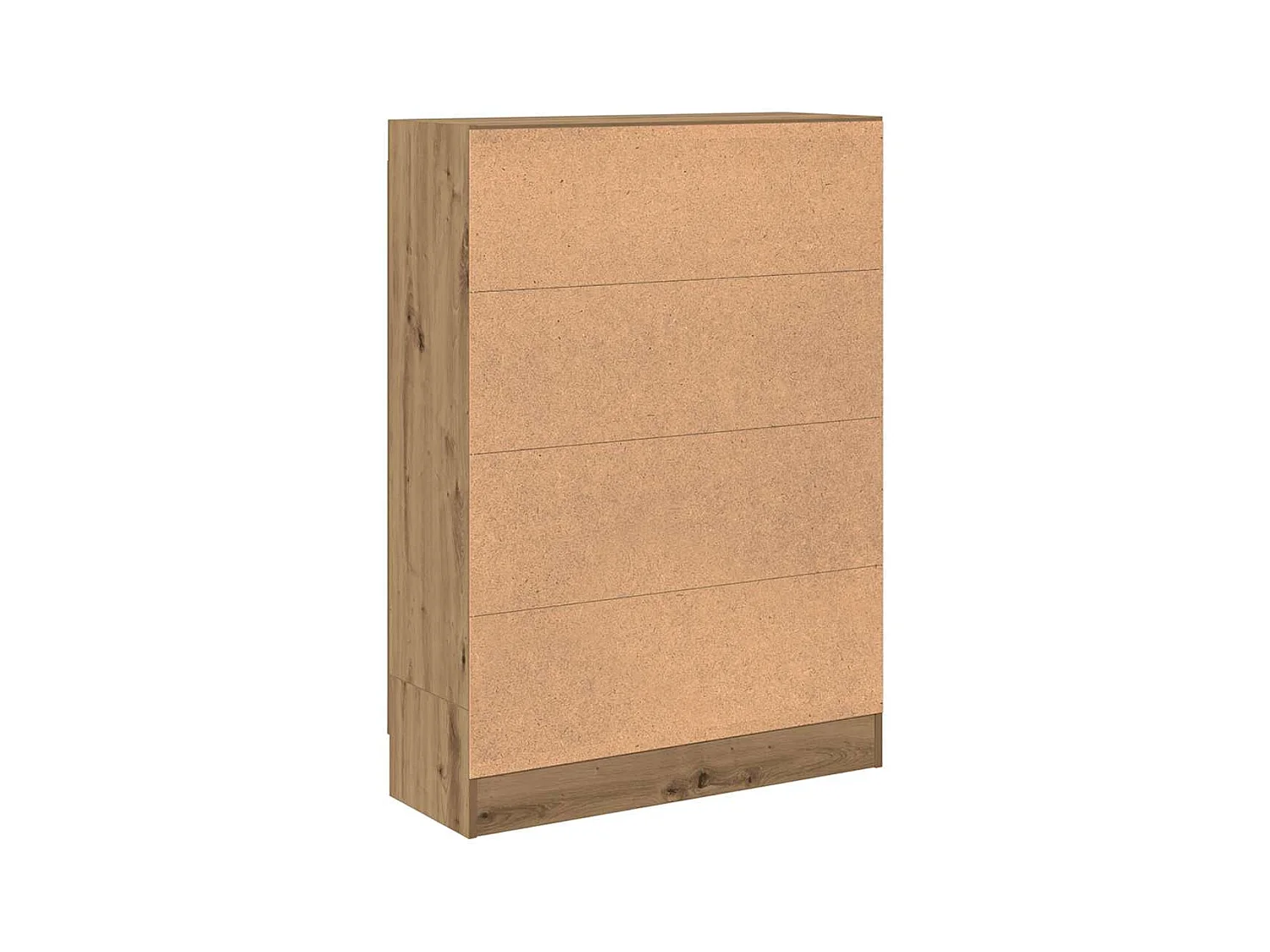 Boekenkast 82,5x30,5x115 cm bewerkt hout artisanaal eikenkleur