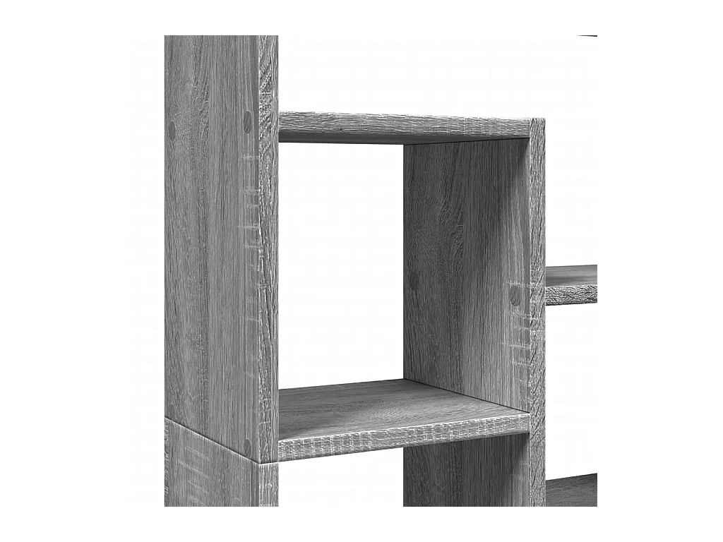 Bibliothèque sonoma gris 72x20x120 cm bois d'ingénierie