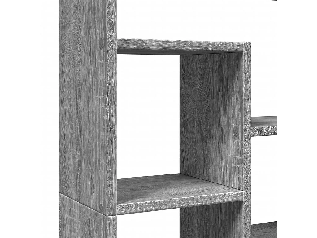 Boekenkast 72x20x120 cm bewerkt hout grijs sonoma eikenkleurig
