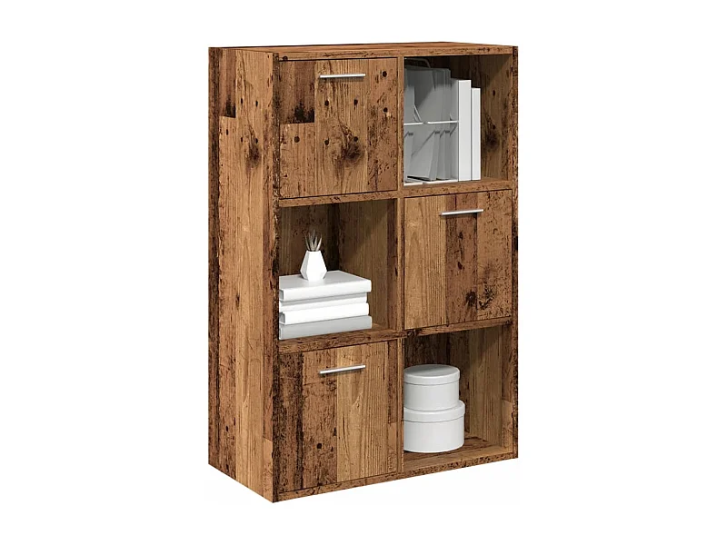 Libreria Legno Antico 60,5x30x90 cm in Legno Multistrato