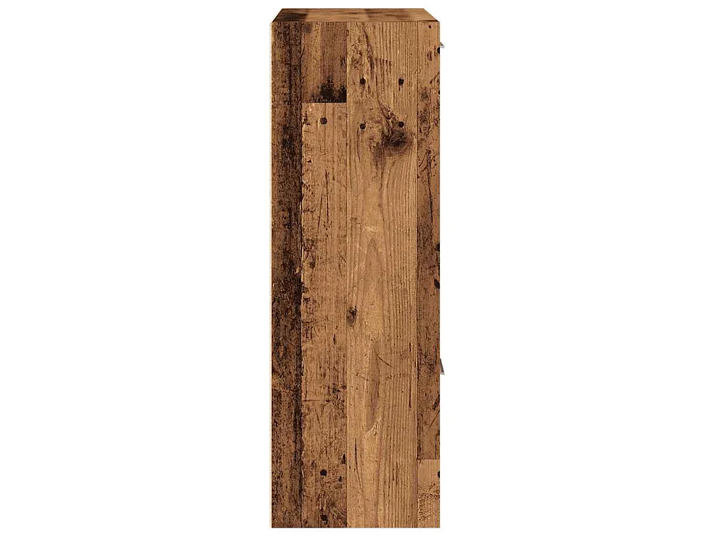 Boekenkast 60,5x30x90 cm bewerkt hout oud houtkleurig
