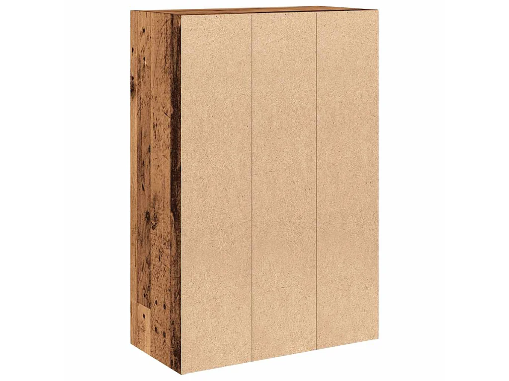 Boekenkast 60,5x30x90 cm bewerkt hout oud houtkleurig