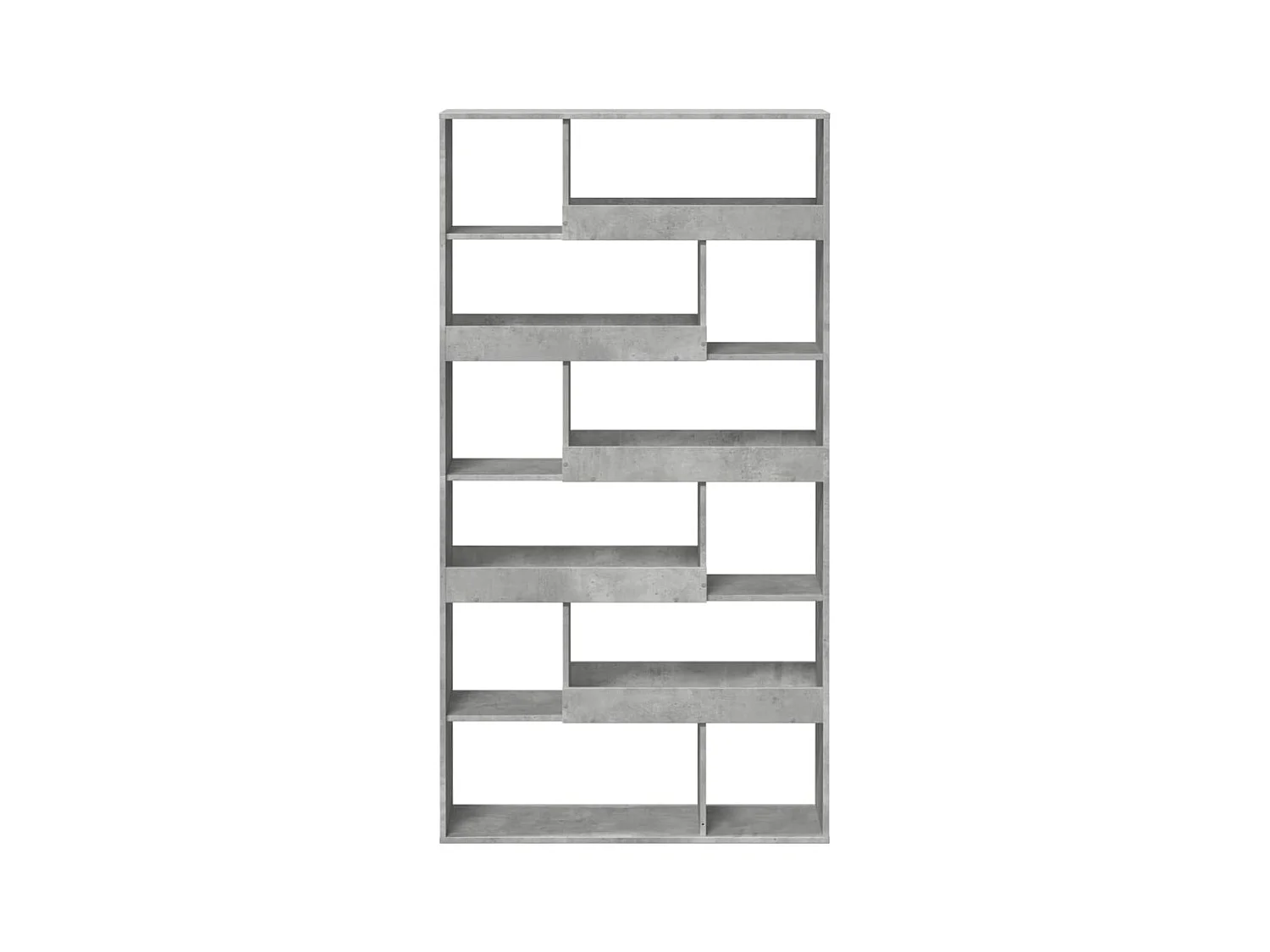 Boekenkast 100x33x187,5 cm bewerkt hout betongrijs