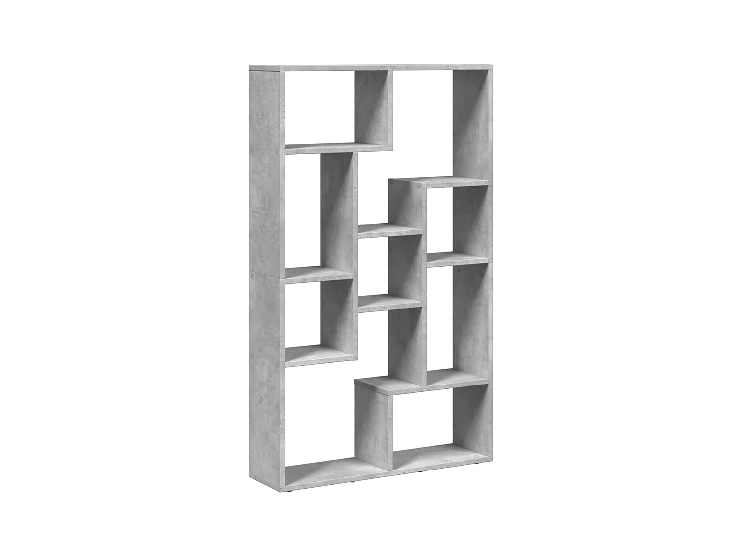 Bibliothèque gris béton 72x20x120 cm bois d'ingénierie