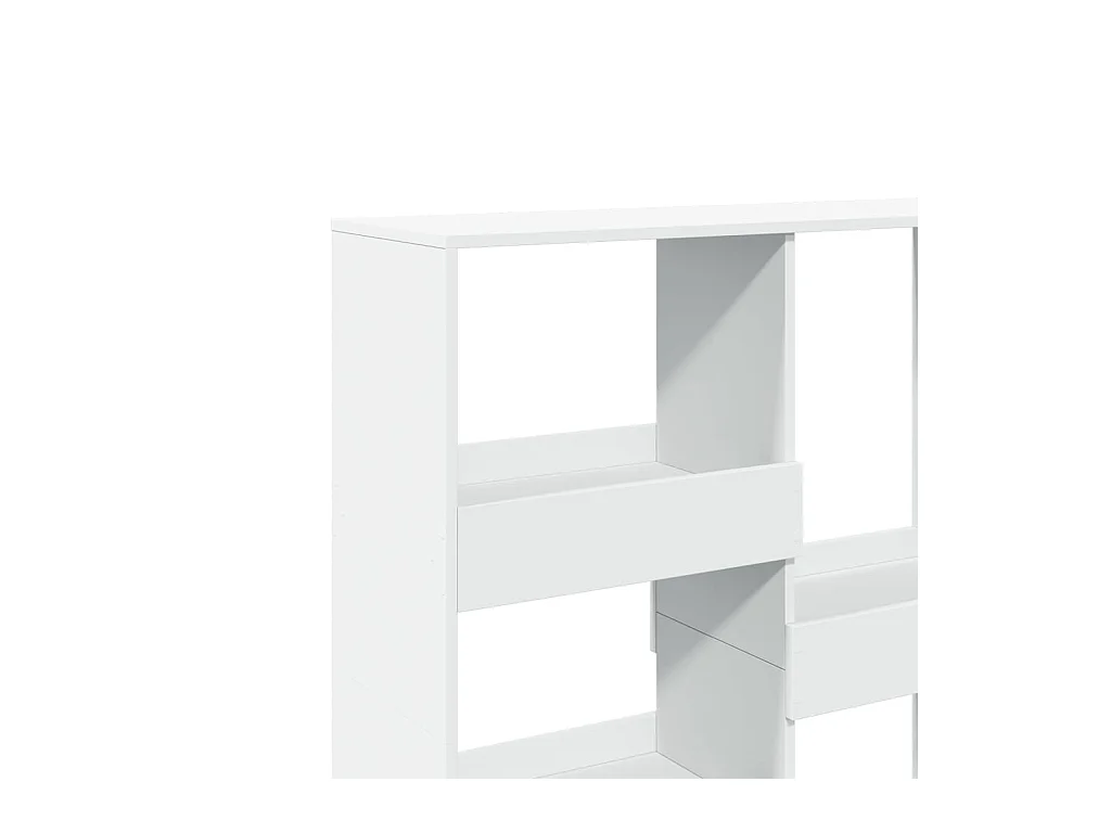 Bücherregal/Raumteiler Weiß 100x33x115 cm