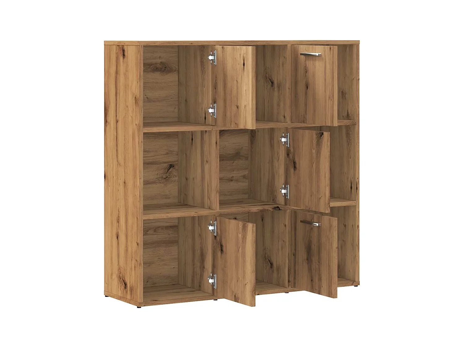 Bücherregal Artisan-Eiche 90x28x90 cm Holzwerkstoff