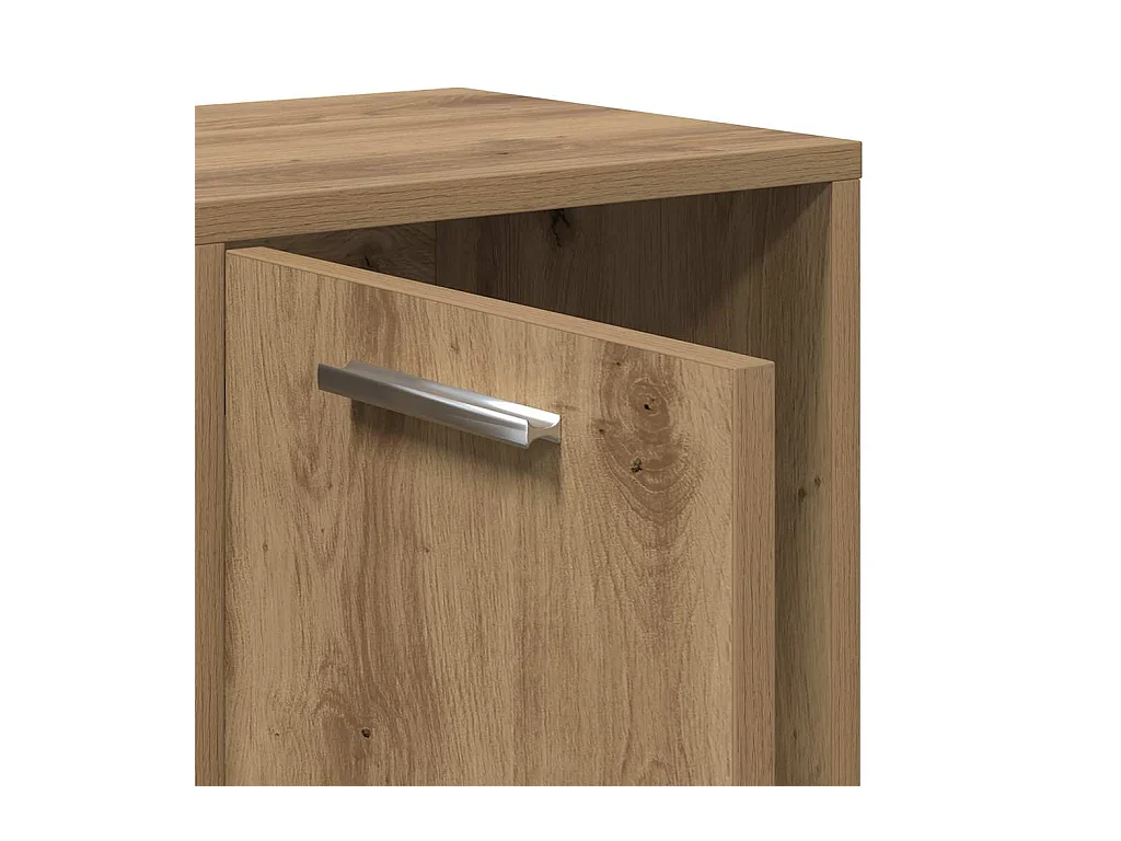 Bücherregal Artisan-Eiche 90x28x90 cm Holzwerkstoff