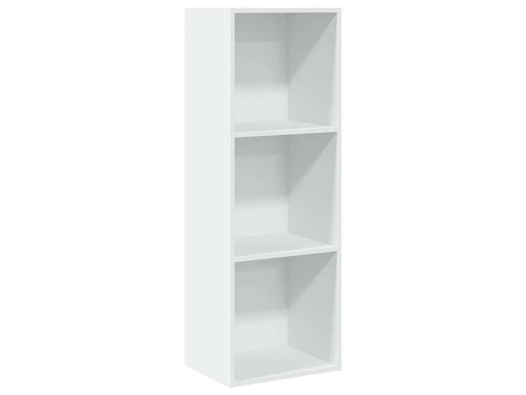 Bibliothèque blanc 40x30x114 cm bois d'ingénierie