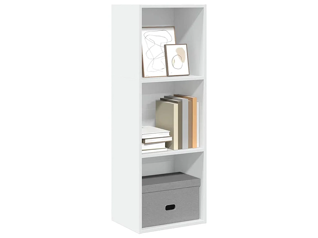 Bibliothèque blanc 40x30x114 cm bois d'ingénierie