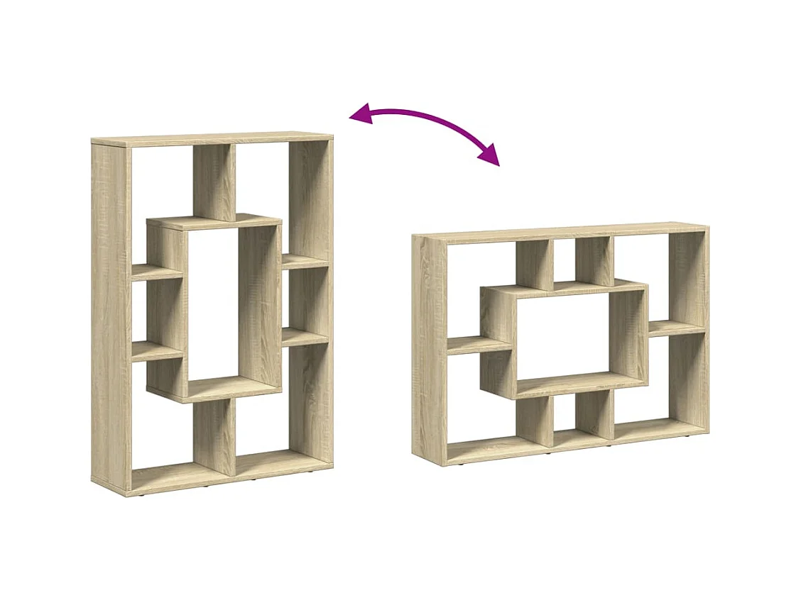 Bücherregal Sonoma-Eiche 63x20x90 cm Holzwerkstoff