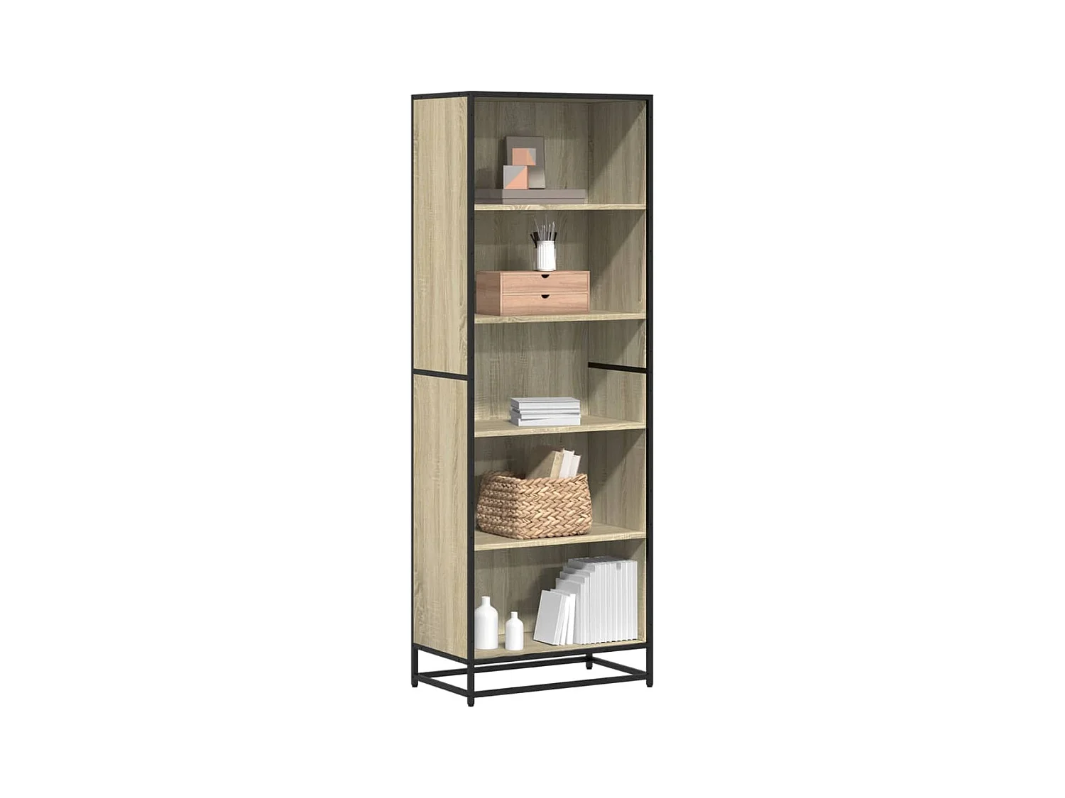 Libreria Rovere Sonoma 60x35x170,5 cm in Truciolato