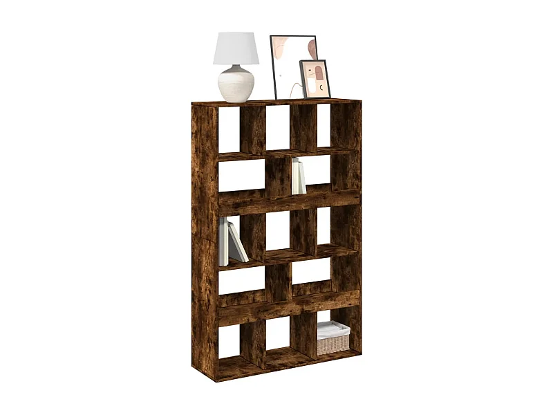 Boekenkast 100x33x156,5 cm bewerkt hout gerookt eikenkleurig
