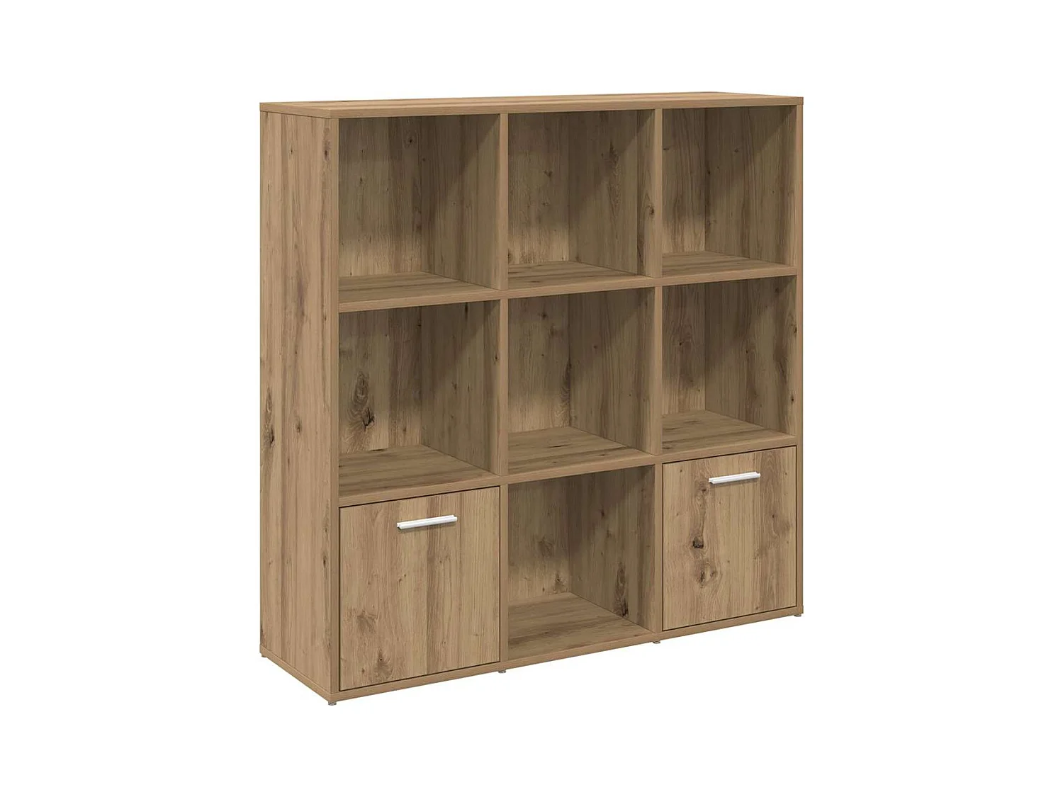 Boekenkast 98x29x97,5 cm bewerkt hout artisanaal eikenkleur