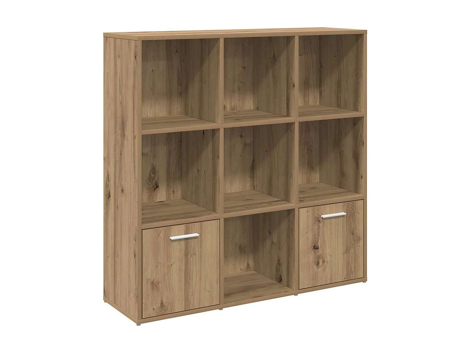 Bibliothèque chêne artisanal 98x29x97,5 cm bois d'ingénierie