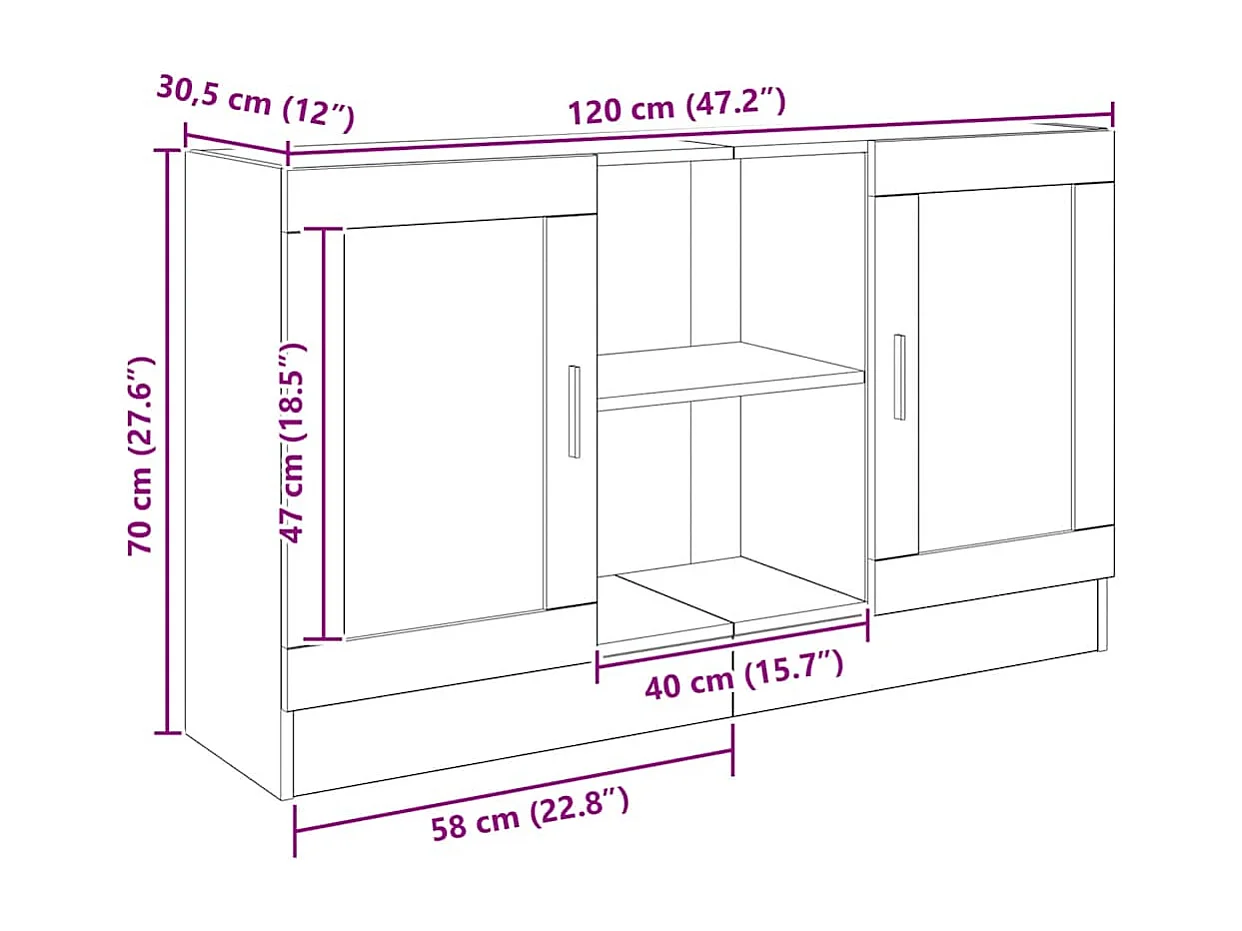 Bibliothèque chêne artisanal 98x29x97,5 cm bois d'ingénierie