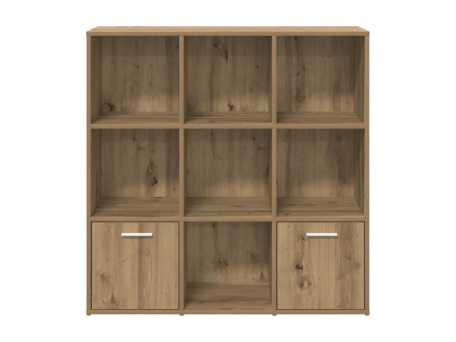 Bibliothèque chêne artisanal 98x29x97,5 cm bois d'ingénierie