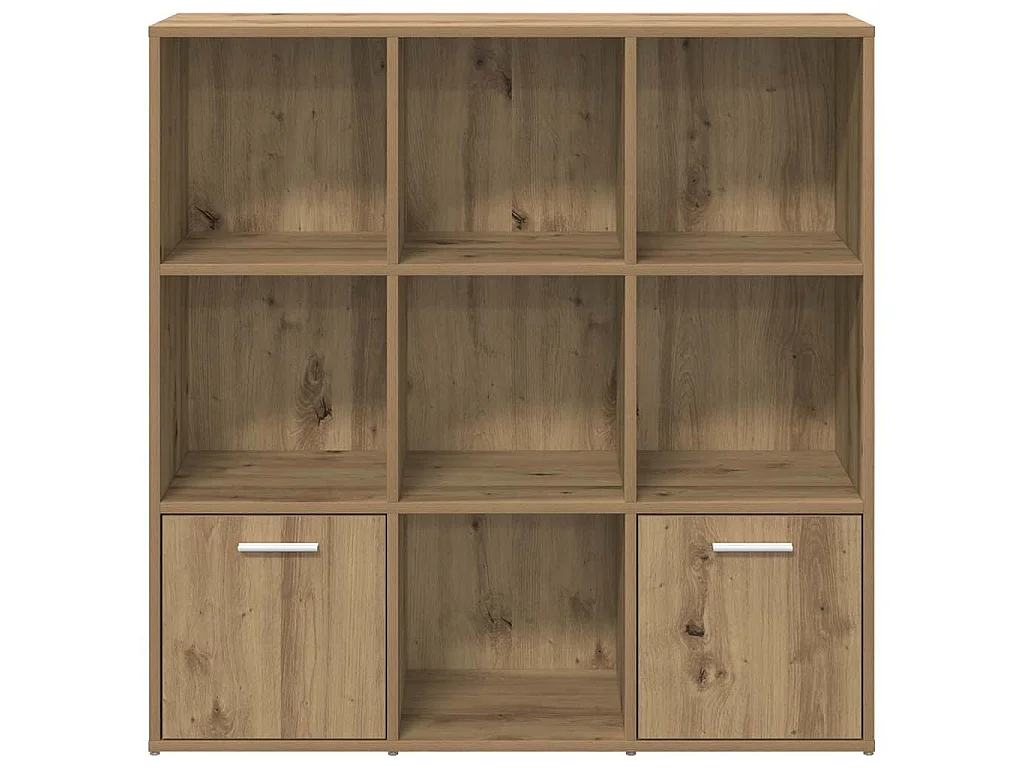 Bibliothèque chêne artisanal 98x29x97,5 cm bois d'ingénierie