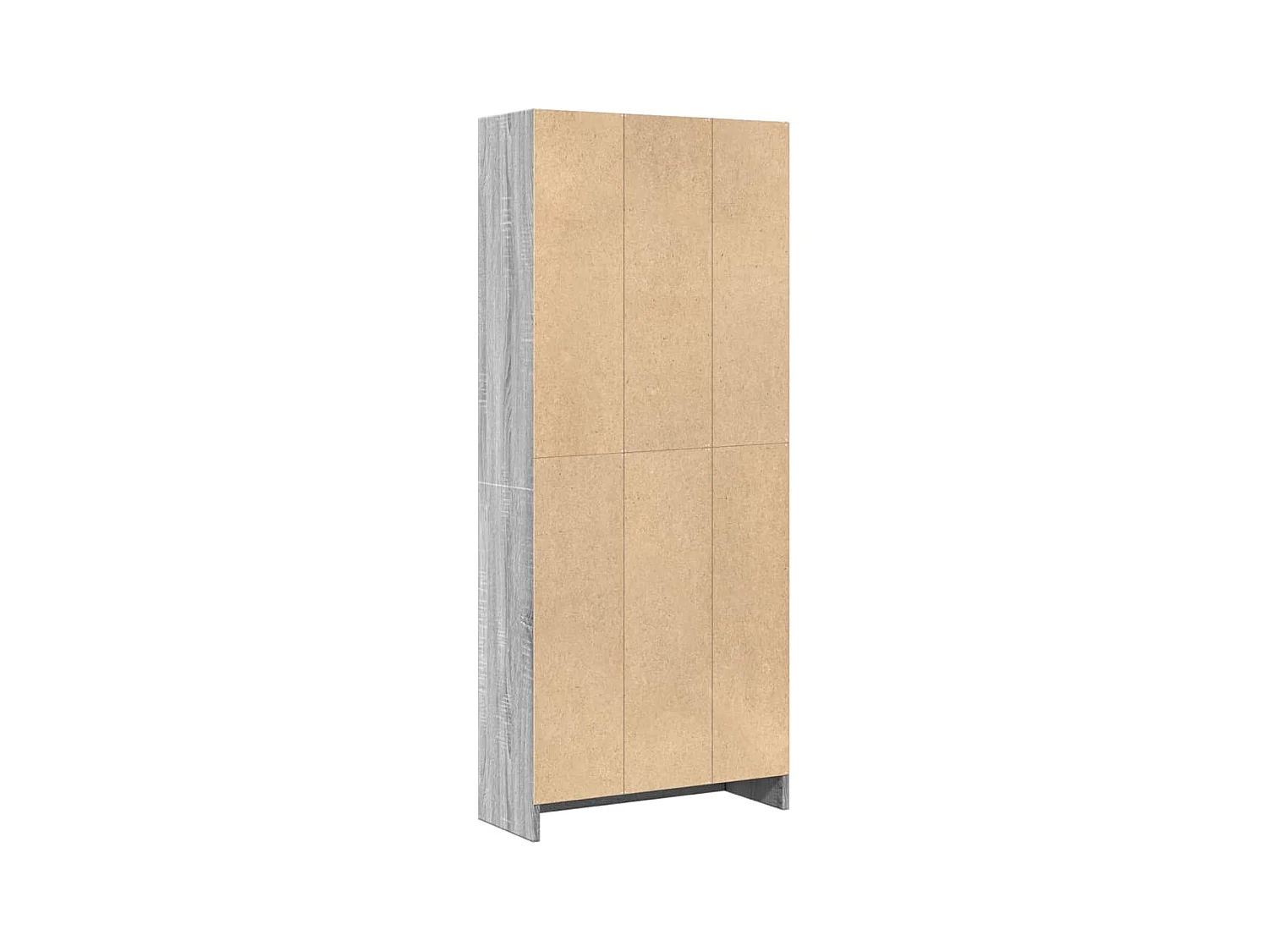Libreria Grigio Sonoma 60x24x143 cm in Legno Multistrato