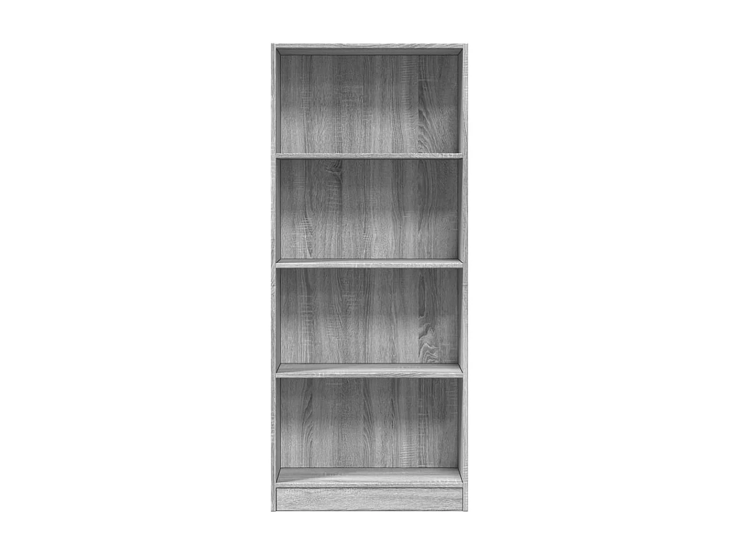 Boekenkast 60x24x143 cm bewerkt hout grijs sonoma eikenkleurig