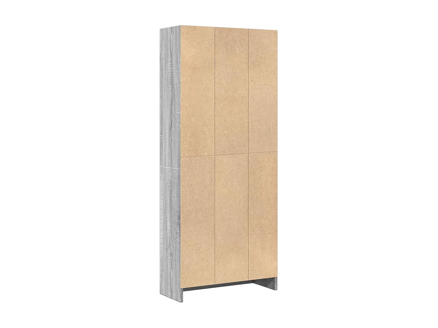 Boekenkast 60x24x143 cm bewerkt hout grijs sonoma eikenkleurig