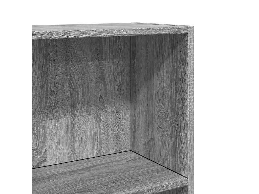 Boekenkast 60x24x143 cm bewerkt hout grijs sonoma eikenkleurig