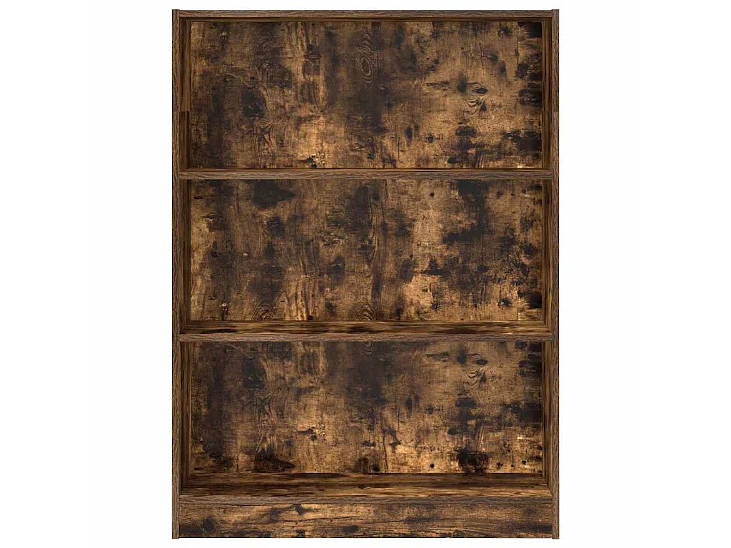 Bibliothèque chêne fumé 80x24x109 cm bois d'ingénierie