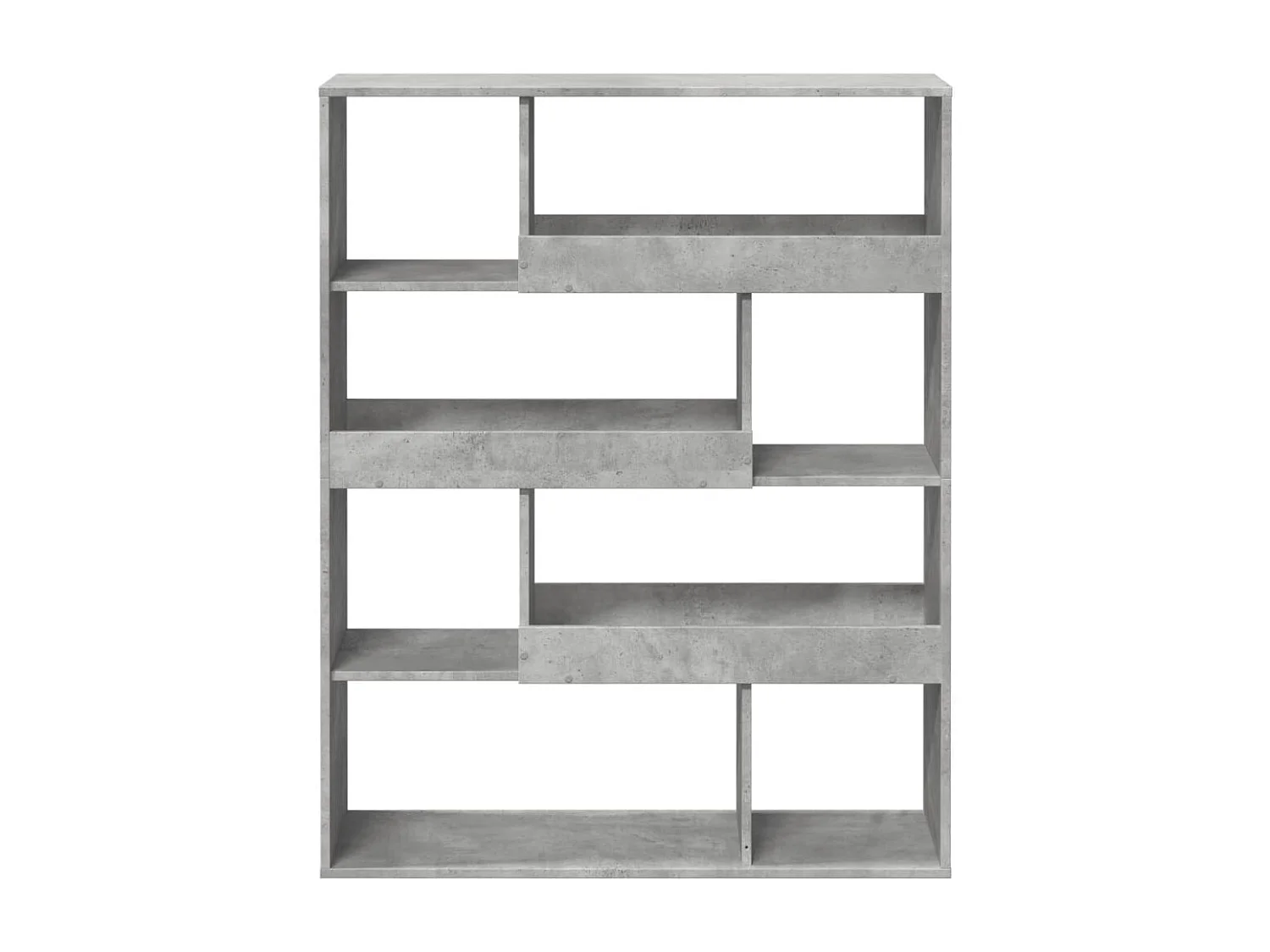 Bücherregal Betongrau 100x33x125,5 cm Holzwerkstoff