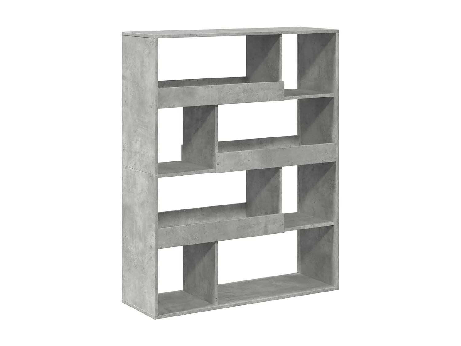 Bücherregal Betongrau 100x33x125,5 cm Holzwerkstoff