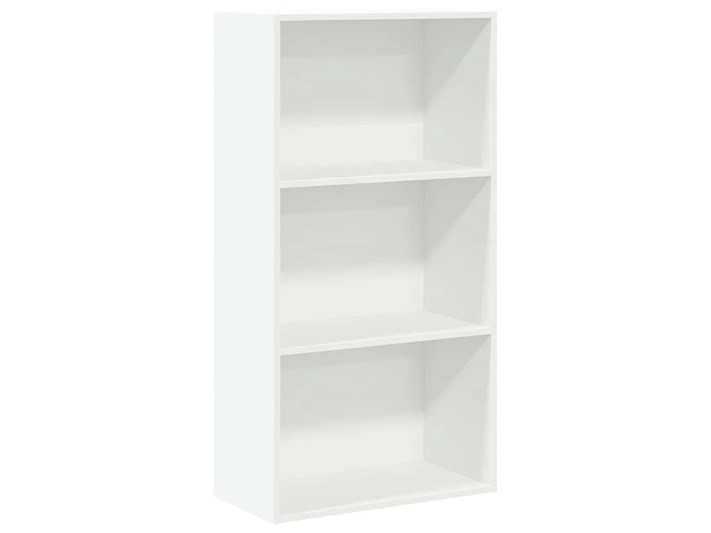 Boekenkast 60x30x114 cm bewerkt hout wit