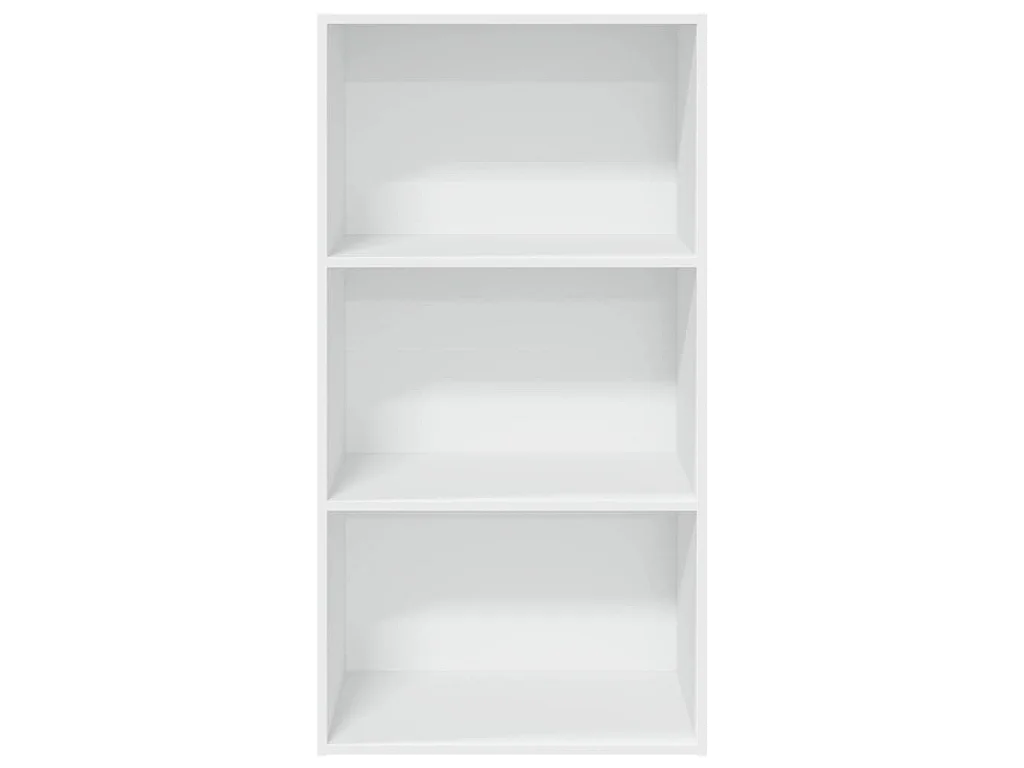 Boekenkast 60x30x114 cm bewerkt hout wit
