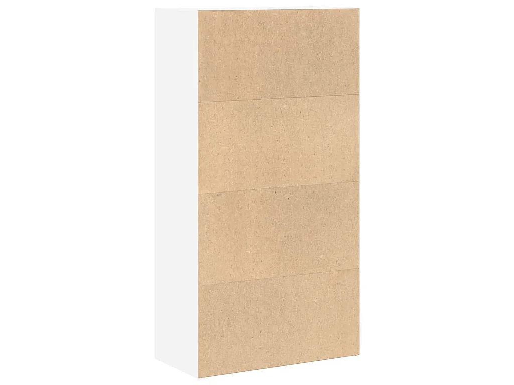 Boekenkast 60x30x114 cm bewerkt hout wit