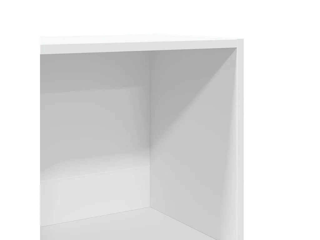 Boekenkast 60x30x114 cm bewerkt hout wit