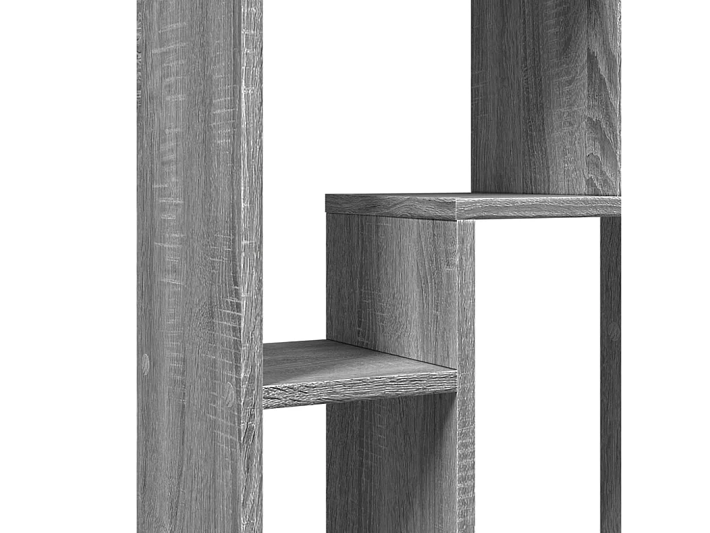 Bibliothèque sonoma gris 63x20x90 cm bois d'ingénierie