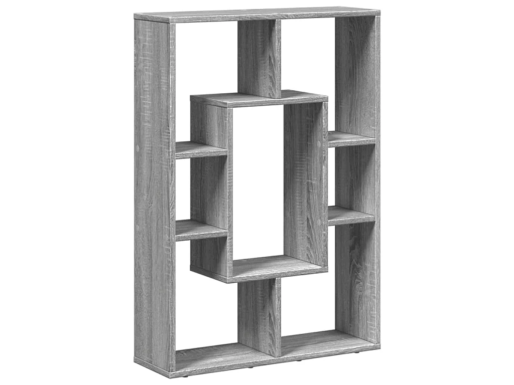 Libreria Grigio Sonoma 63x20x90 cm in Truciolato
