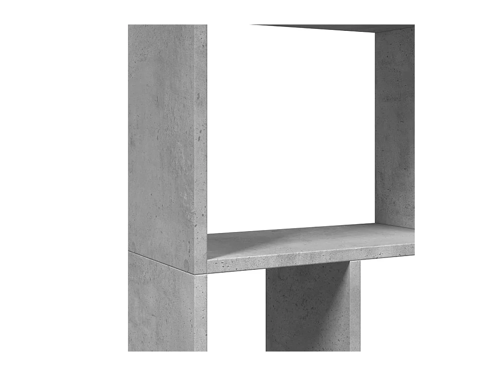 Libreria Grigio Cemento 60x20x120 cm in Truciolato